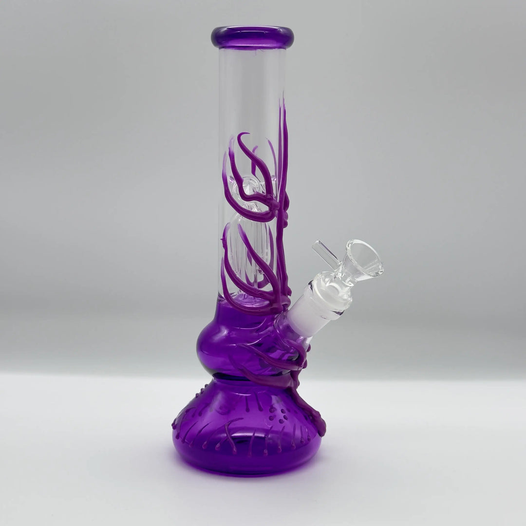 9.8-inch Artistic Purple High Borosilicate Glass Bong