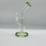 Load image into Gallery viewer, 9.8-inch Honeycomb Percolator High Borosilicate Glass Bong with Green Accents
