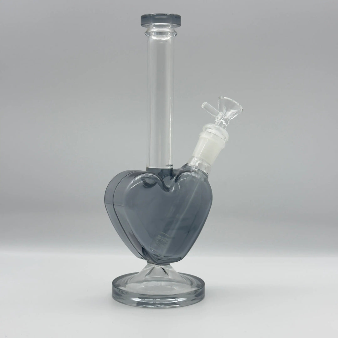 9.8-inch Heart-Shaped High Borosilicate Glass Dab Rig Bong