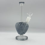 Load image into Gallery viewer, 9.8-inch Heart-Shaped High Borosilicate Glass Dab Rig Bong
