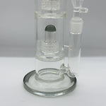 Load image into Gallery viewer, 18” Clear Triple-Percolator Bent-Neck Glass Bong
