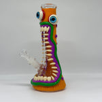 Load image into Gallery viewer, 10&quot; Three-Eyed Monster Cool Glass Bong
