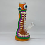 Load image into Gallery viewer, 10&quot; Three-Eyed Monster Cool Glass Bong
