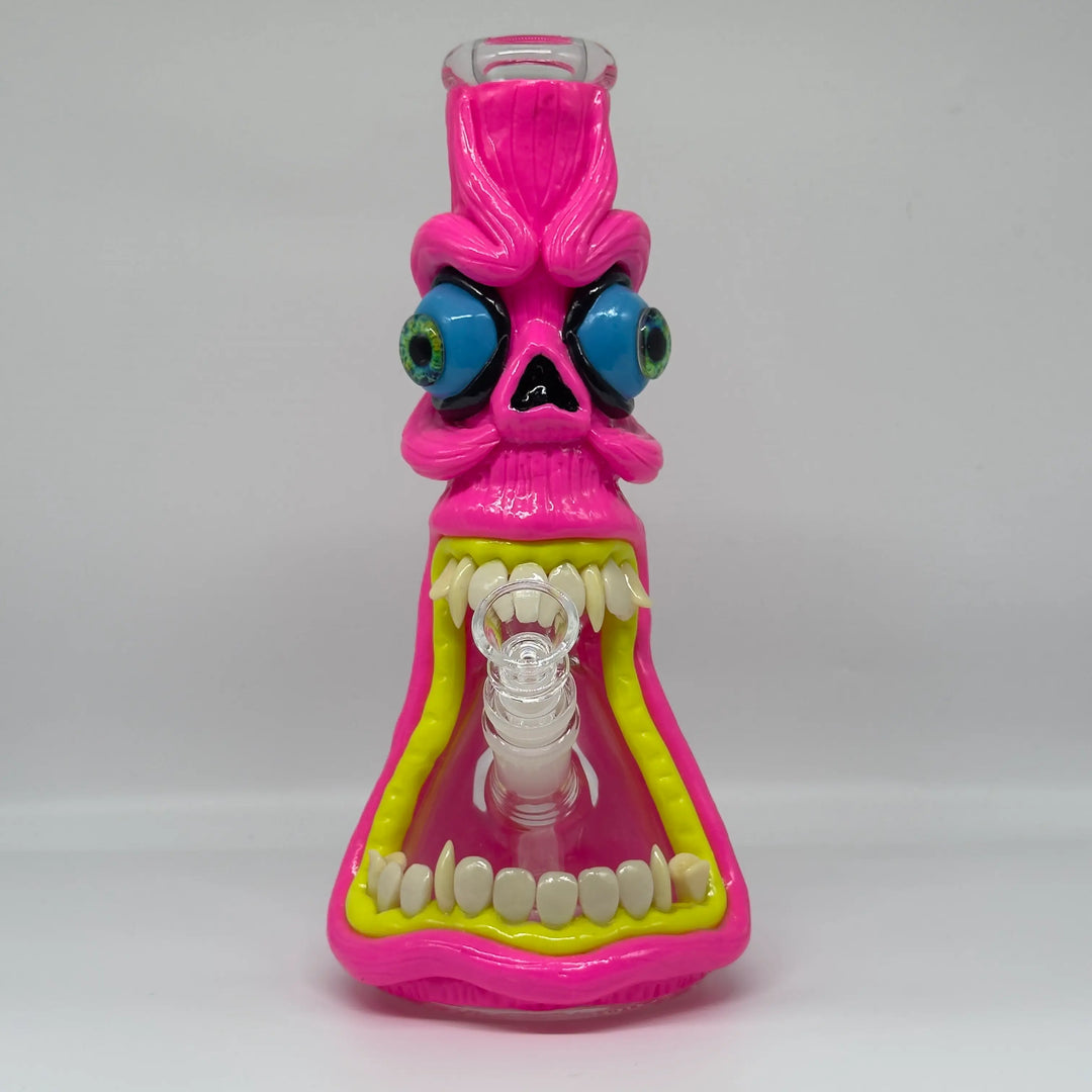10 in Pink Monster Cool Glass Bong