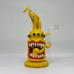 Load image into Gallery viewer, 9&quot; Yellow Tentacle Cool Monster Dab Rig
