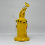 Load image into Gallery viewer, 9&quot; Yellow Tentacle Cool Monster Dab Rig
