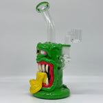 Load image into Gallery viewer, 9&quot; Green Cyclops Monster Cool Dab Rig
