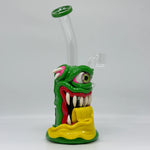 Load image into Gallery viewer, 9&quot; Green Cyclops Monster Cool Dab Rig
