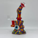 Load image into Gallery viewer, 6.7&quot;Psychedelic Eyeball Glow Dab Rig
