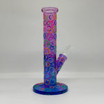 Load image into Gallery viewer, 9.8&quot;Glow Polka-Ring Glass Glow Bong
