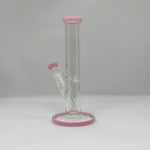Load image into Gallery viewer, 10-Inch Pink Straight Tube Cheap Glass Bong
