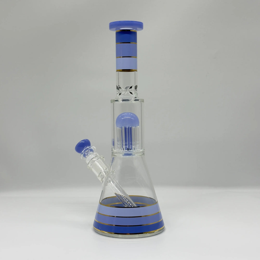 12-Inch Jelly Glass Beaker Bong with Percolator