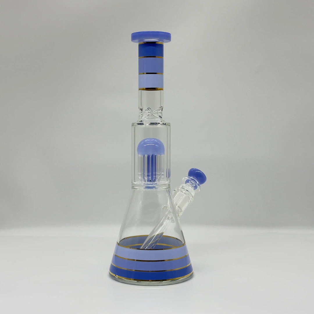 12-Inch Jelly Glass Beaker Bong with Percolator