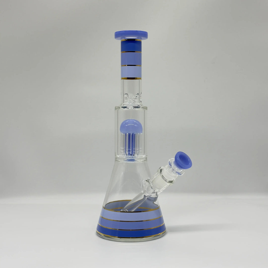 12-Inch Jelly Glass Beaker Bong with Percolator