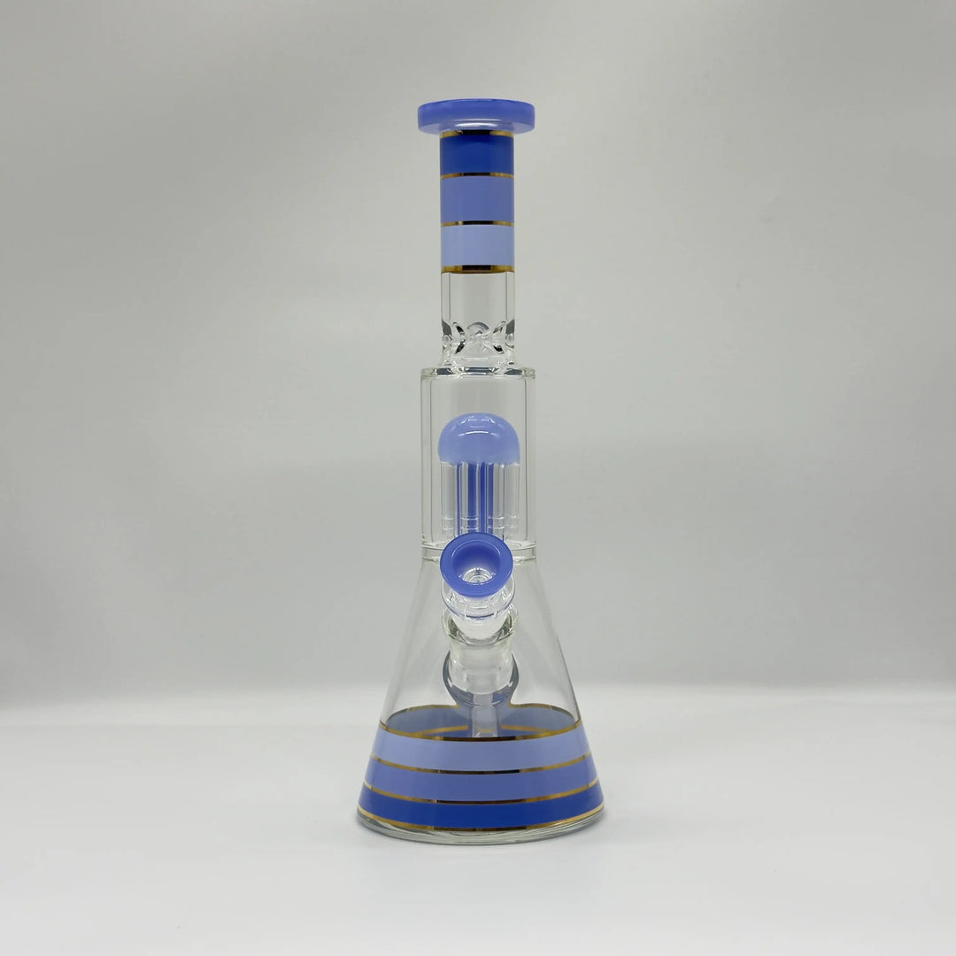 12-Inch Jelly Glass Beaker Bong with Percolator