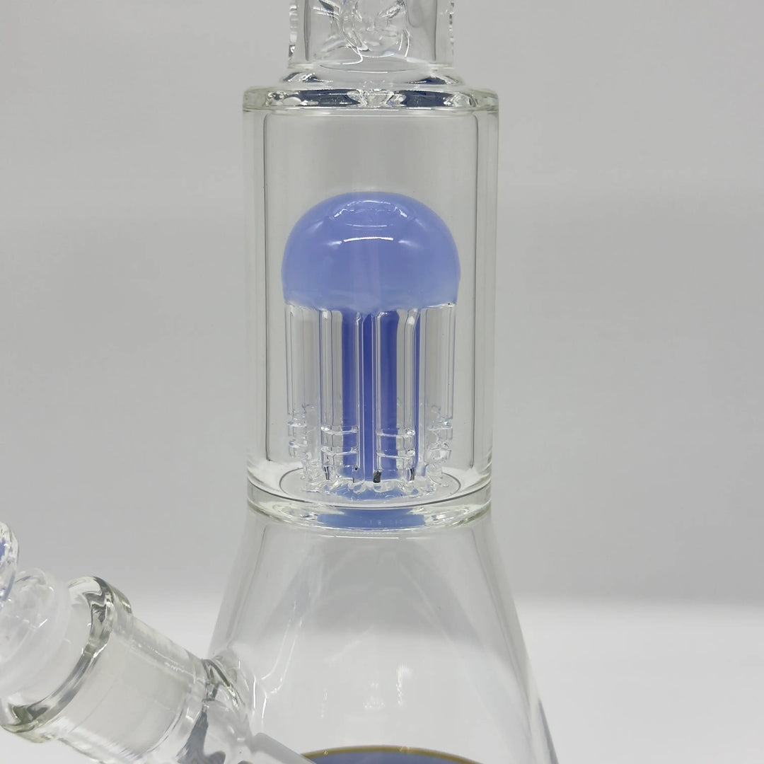 12-Inch Jelly Glass Beaker Bong with Percolator
