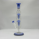 Load image into Gallery viewer, 14-Inch Double Jelly Percolator Glass Tower Bong
