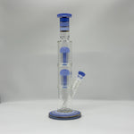 Load image into Gallery viewer, 14-Inch Double Jelly Percolator Glass Tower Bong
