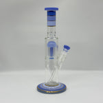 Load image into Gallery viewer, 12-Inch Jelly Percolator Straight Tube Glass Bong
