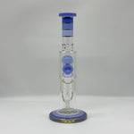 Load image into Gallery viewer, 12-Inch Jelly Percolator Straight Tube Glass Bong
