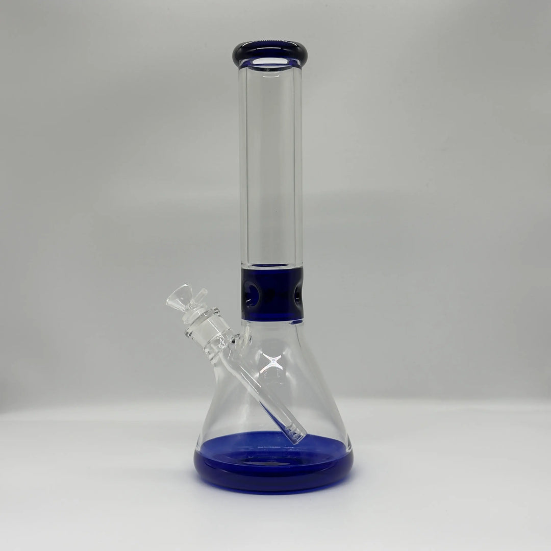 14‑Inch Heavyweight Blue Beaker Bong