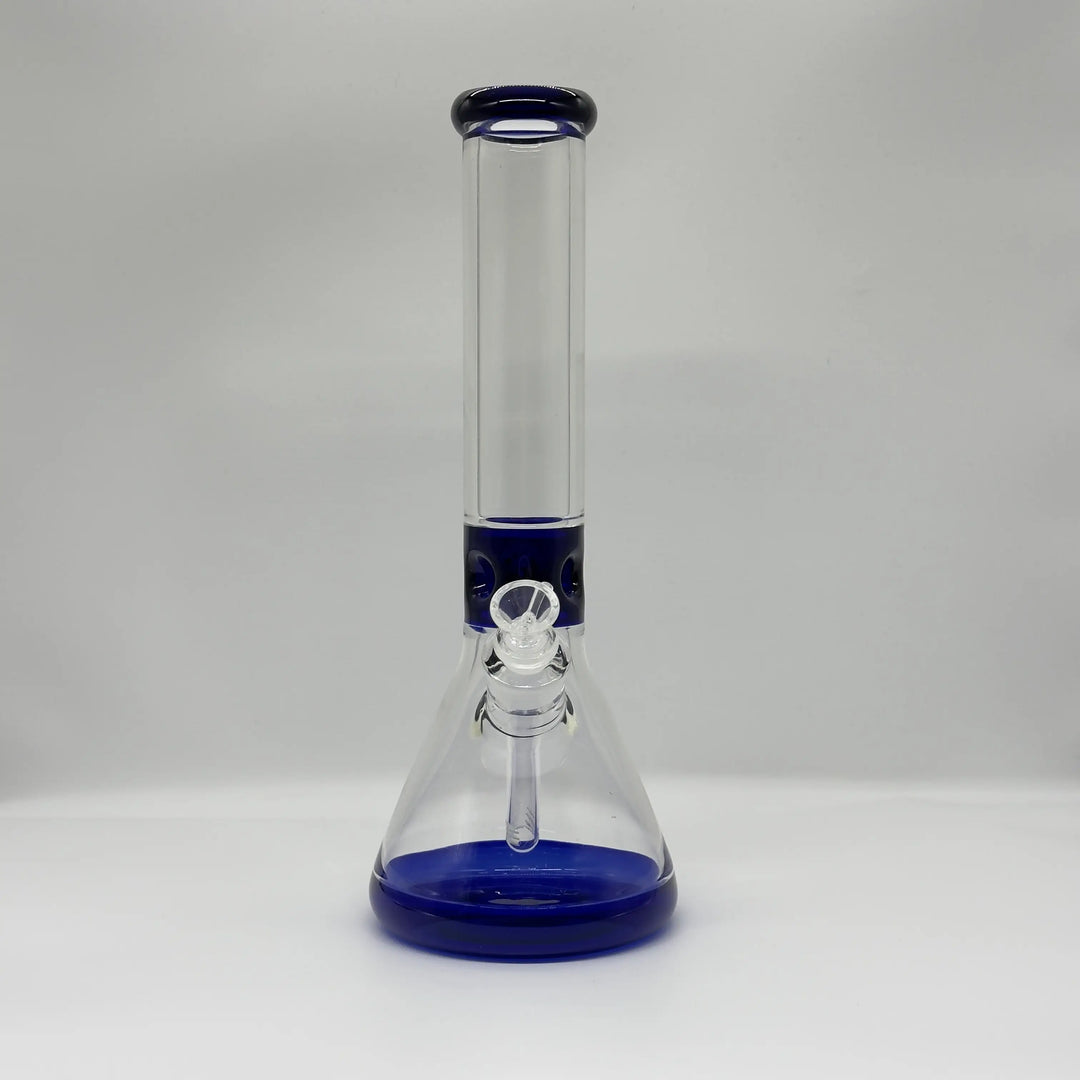 14‑Inch Heavyweight Blue Beaker Bong