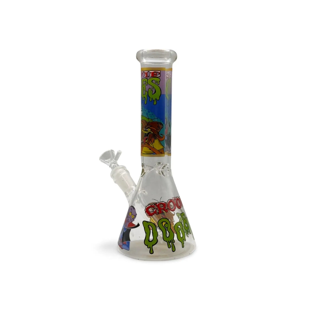 Groovy Cartoon Glass Bong – Colorful Premium Smoking Companion