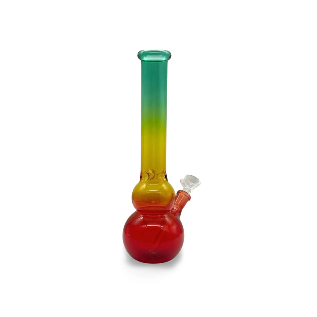 Rasta Gradient Glass Bong – Vibrant Premium Smoking Accessory