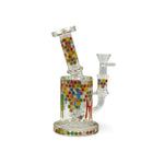 Load image into Gallery viewer, Colorful Honeycomb Glass Dab Rig
