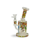 Load image into Gallery viewer, Colorful Honeycomb Glass Dab Rig
