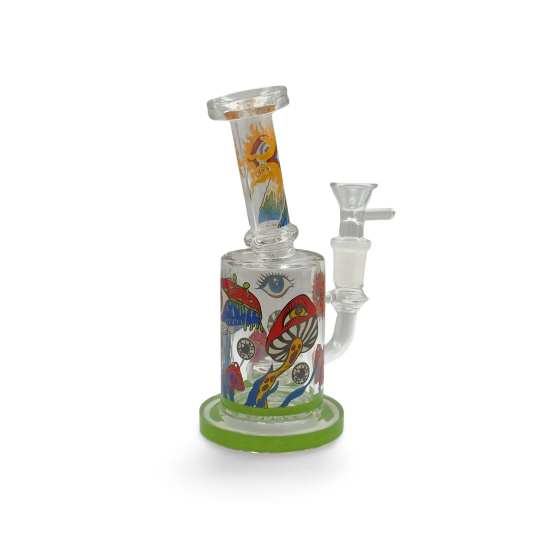 Psychedelic Mushroom Glass Dab Rig