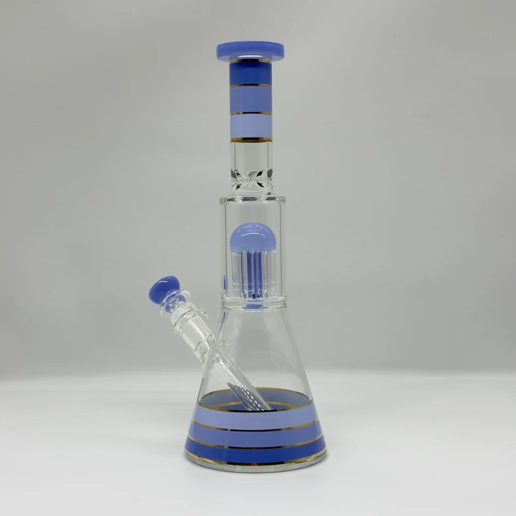 12-Inch Jelly Glass Beaker Bong with Percolator