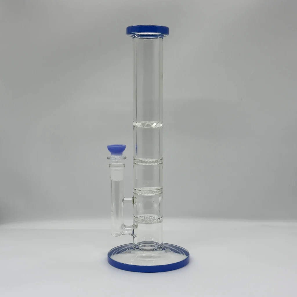 14-Inch Triple Honeycomb Percolator Glass Bong