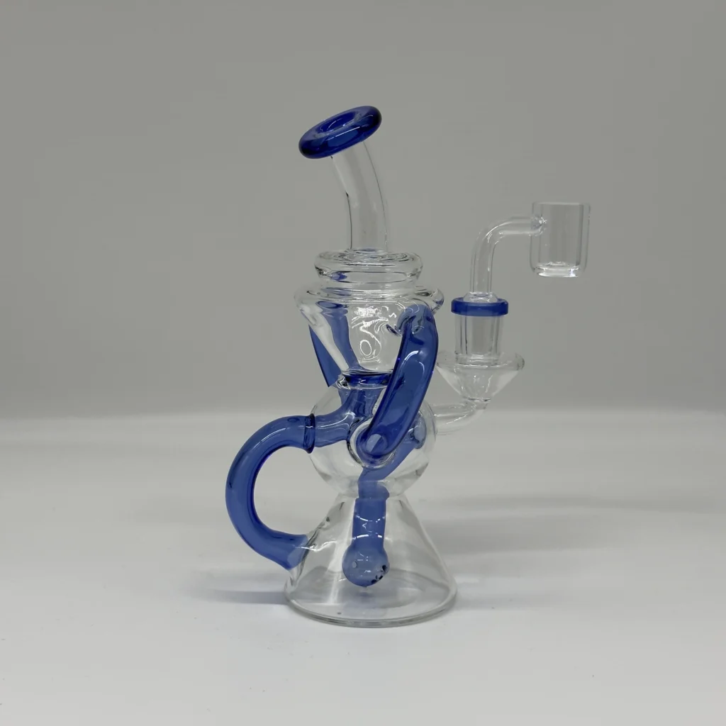 7.1" Blue Dual Loop Recycler Dab Rig